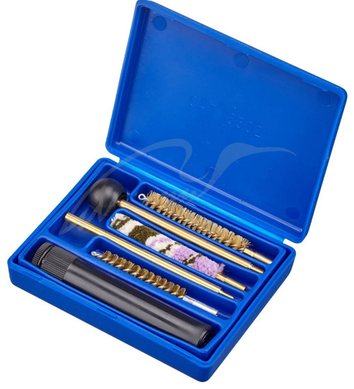 Set for cleaning MEGAline Pistol 9mm. Plast. box Brass