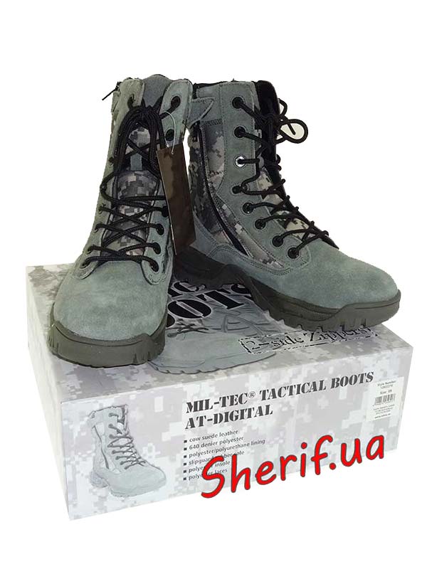 Черевики тактичні MIL-TEC 2 блискавки AT-Digital