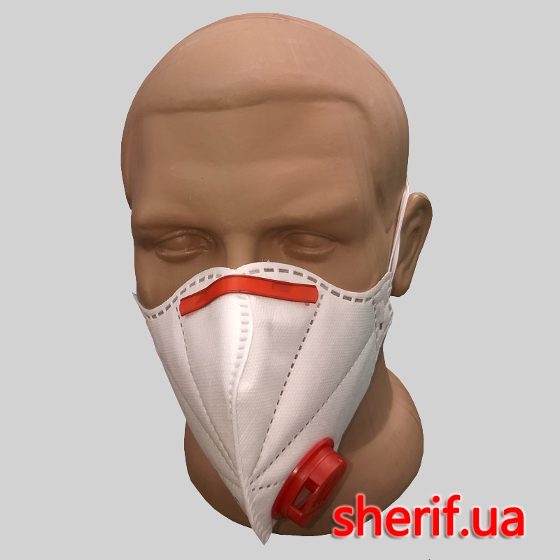 Респіратор "Мікрон червоний" ffp 3 із захистом від вірусів