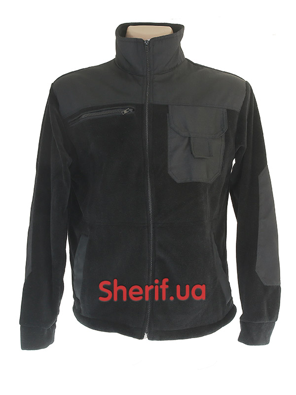 Кофта флісова із вставками Black