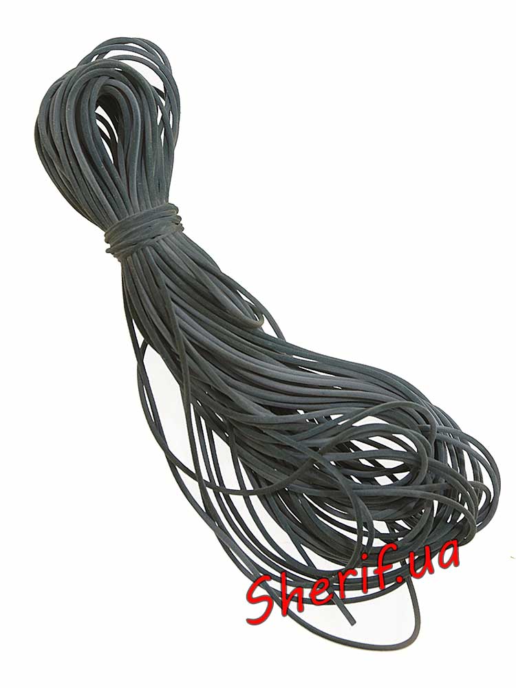 Нитка гумова (угорка) синя 18м