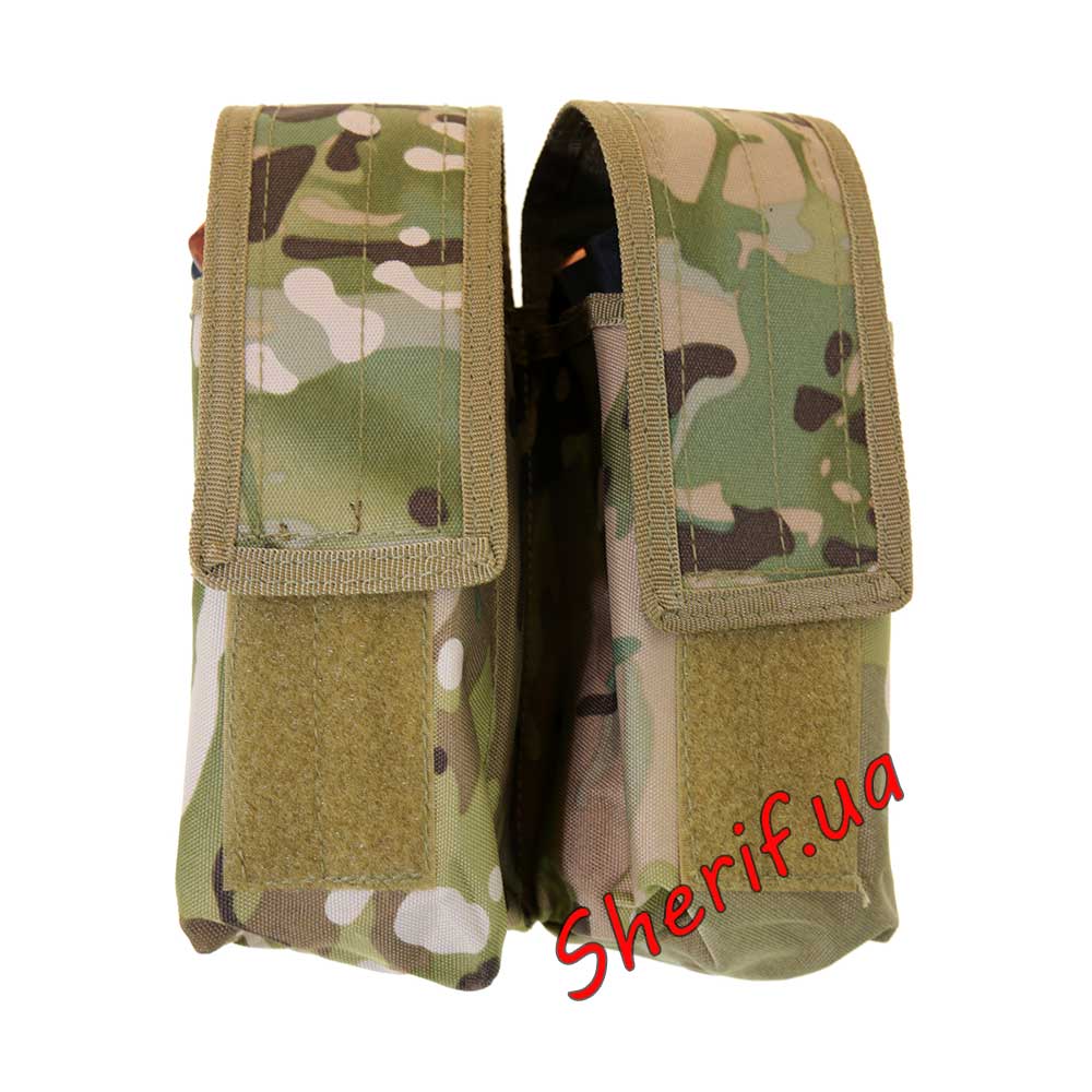 Подсумок MIL-TEC для магазина АК47 двойной Multicam