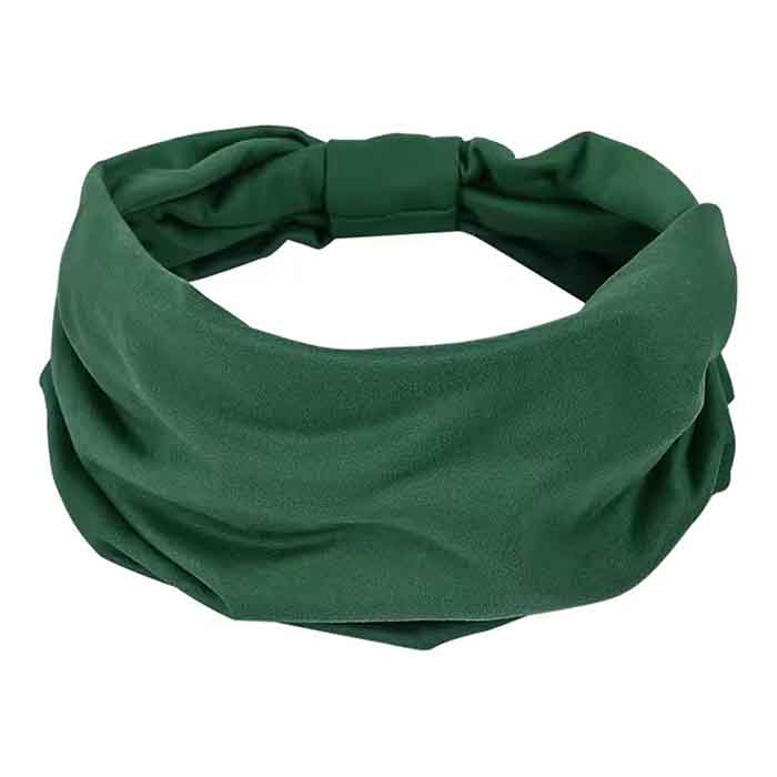 ​Жіноча богемна пов'язка на голову, колір Темно-зелений