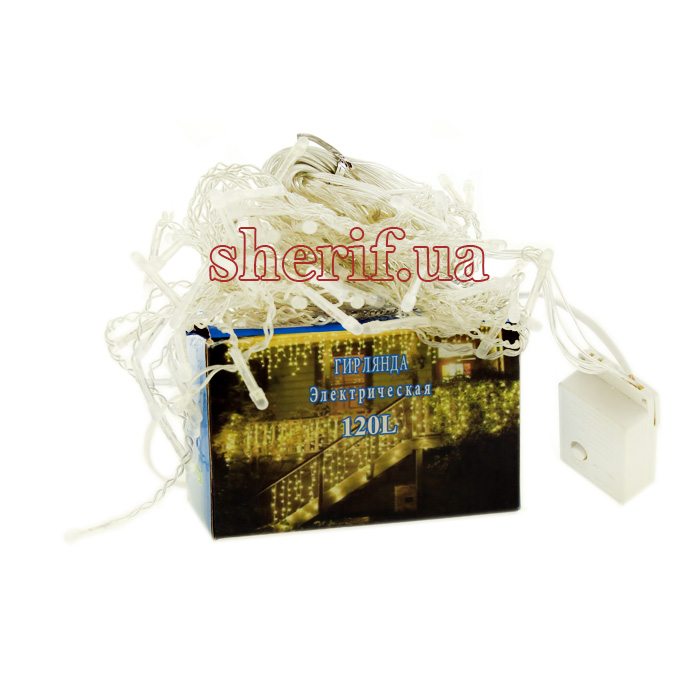 Гірлянда "Бахрома" штора-дощ 120 LED 3м*0.5м