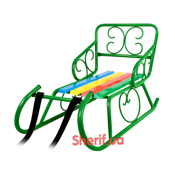 Санки Смерека (салатовий лак) 800х410мм