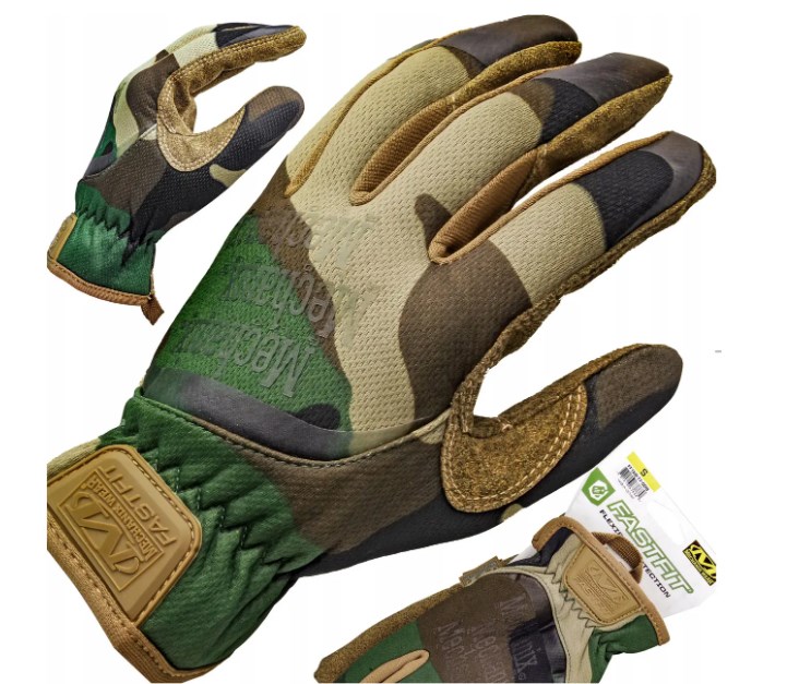 Тактические перчатки Mechanix Wear "FastFit" Woodland