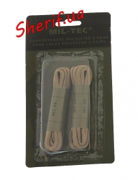 Шнурки MIL-TEC поліестер Coyote 80см 2пари