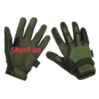 Gloves tactical Max Fuchs Action Olive with folding fingers