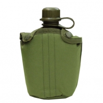 Фляга в чохлі 1л Olive (пласт) Attack