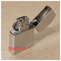 Зажигалка бензиновая Max Fuchs ветроустойчивая (крацованный металл)-3