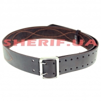 Ремень портупейный кожаный,  коричневый