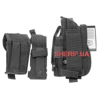 Тактическая набедренная кобура Max Fuchs Black-4