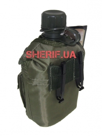 Фляга Max Fuchs США 1л с чехлом Olive-2