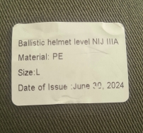 Баллистический шлем FAST NIJ IIIA, РЕ система Team Wendi