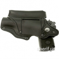 Кобура открытая для ПМ + магазин кожа