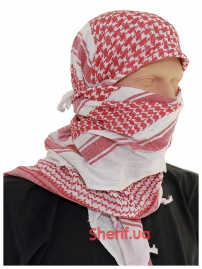 Платок-шемаг MIL-TEC универсальный Арафатка White/Red-2