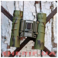 Бинокль 12х25 Tasco зеленый-6