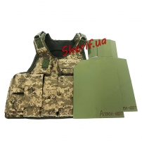 Бронежилет Воїн-IV, 4+клас (Armox-600T MAX+бокові)