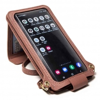 Жіноча сумка для 2-х телефонів, документів та грошей (Dark Pink)