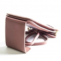 Жіноча сумка для 2-х телефонів, документів та грошей (Dark Pink)