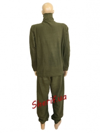 Флисовое термобелье MIL-TEC с воротником Olive-4