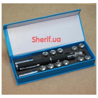 Фонарь-лазер зеленый 803-12, 12 насадок-3