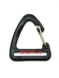 Carabiner Delta-Type Plastic Black