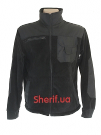 Кофта флісова із вставками Black