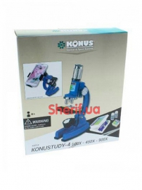 Микроскоп Konus Study-4 100x - 900x c адаптером для смартфона-4