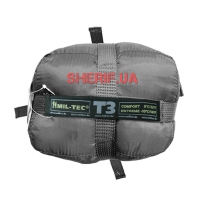 Мешок спальный MIL-TEC тактический T3 (230х80см) -10С Black-7