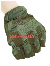 Перчатки тактические беспалые MPACT Mechanix Olive-5