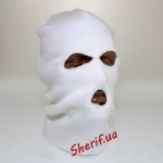 Маска-балаклава 3 вирізи біл.