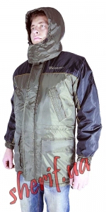 Куртка зимняя Bester Зенит-С хаки+черная отделка