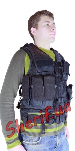 Жилет разгрузочный Mil-tec USMC Combat c пистолетной кобурой 2