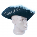 Шляпа Трехуголка с пухом 2