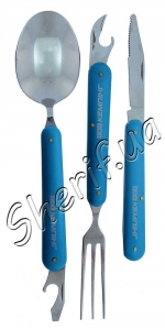 Набір туристичний: ніж, вилка, ложка F905