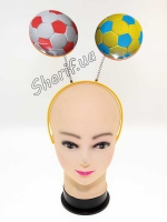 Headband with antennas Football balls