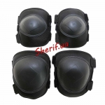 Set knee pads + elbow pads tactical Black