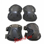 Наколінники+налокітники тактичні X-TAK Black 9mm
