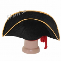 Шапка Пирата с красной повязкой (велюр) 3