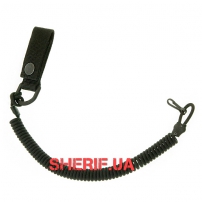 Страховочный шнур с карабином и креплением на пояс, Black (1930)