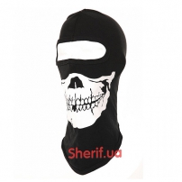 Балаклава з черепом Skull 1-hole Black