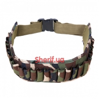 Ремень-патронташ Shotgun Shell Belt De Luxe Woodland