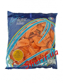 Воздушный шарик 12"(30см) оранж. 100шт