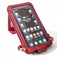 Жіноча сумка для телефону, документів і грошей (червона)