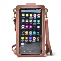 Жіноча сумка для 2-х телефонів, документів та грошей (Dark Pink)