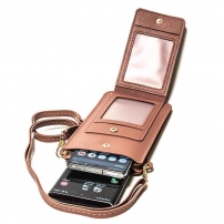 Жіноча сумка для 2-х телефонів, документів та грошей (Dark Pink)