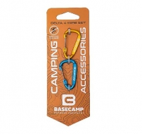 Набор алюминиевых сервисных карабинов Base Camp Delta 4 Wire Set 2, 2 шт, Blue/Orange