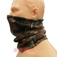 Бафф Охотничий камуфл. (флис) с затяжкой-5