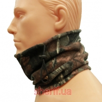 Бафф Охотничий камуфл. (флис) с затяжкой-6